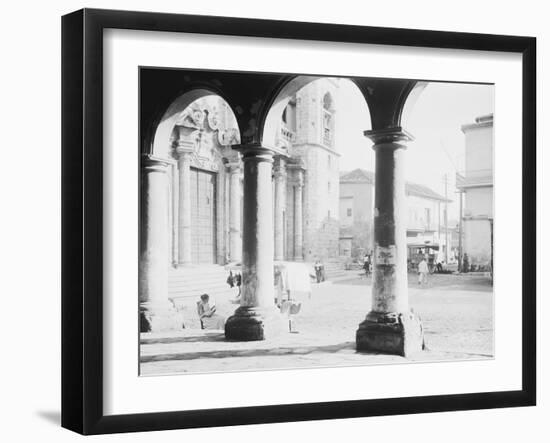 Front of Cathedral, a Bit of Old Havana, Cuba-null-Framed Photo