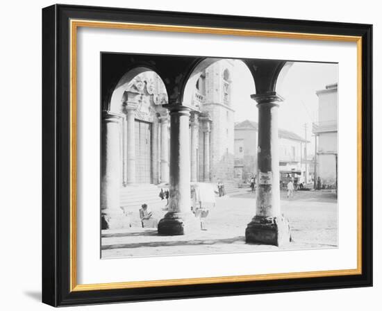 Front of Cathedral, a Bit of Old Havana, Cuba-null-Framed Photo