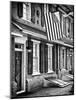 Front of House with an American Flag, Philadelphia, Pennsylvania, US, White Frame-Philippe Hugonnard-Mounted Art Print