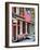 Front of House with an American Flag, Philadelphia, Pennsylvania, US, White Frame-Philippe Hugonnard-Framed Art Print