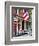 Front of House with an American Flag, Philadelphia, Pennsylvania, US, White Frame-Philippe Hugonnard-Framed Premium Giclee Print