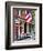 Front of House with an American Flag, Philadelphia, Pennsylvania, US, White Frame-Philippe Hugonnard-Framed Premium Giclee Print