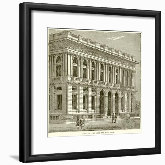 Front of the Army and Navy Club-null-Framed Giclee Print