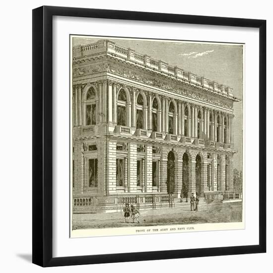 Front of the Army and Navy Club-null-Framed Giclee Print