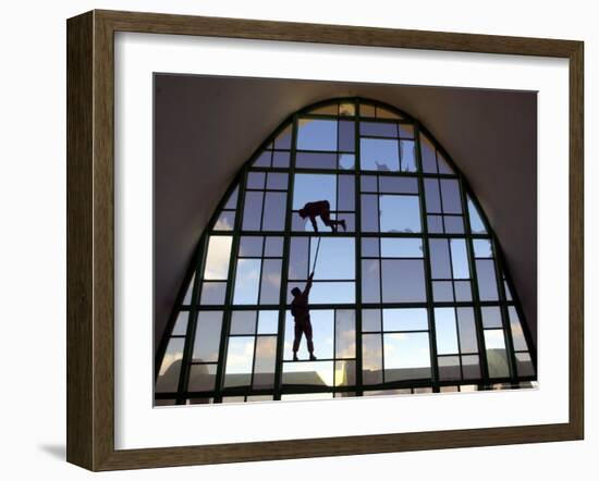 Front of the Kandahar International Airport in Kandahar, Afghanistan-Dave Martin,-Framed Photographic Print