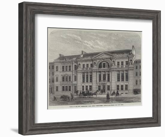 Front of the New Freemasons' Hall, Great Queen-Street, Lincoln'S-Inn-Fields-null-Framed Giclee Print