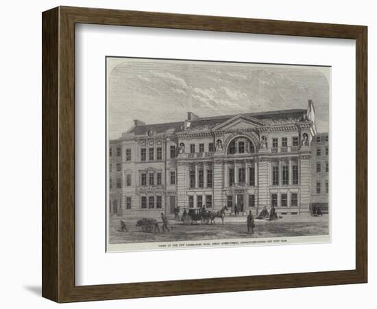 Front of the New Freemasons' Hall, Great Queen-Street, Lincoln'S-Inn-Fields-null-Framed Giclee Print