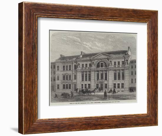 Front of the New Freemasons' Hall, Great Queen-Street, Lincoln'S-Inn-Fields-null-Framed Giclee Print