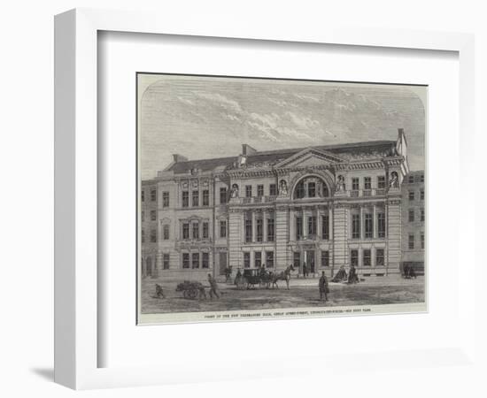 Front of the New Freemasons' Hall, Great Queen-Street, Lincoln'S-Inn-Fields-null-Framed Giclee Print