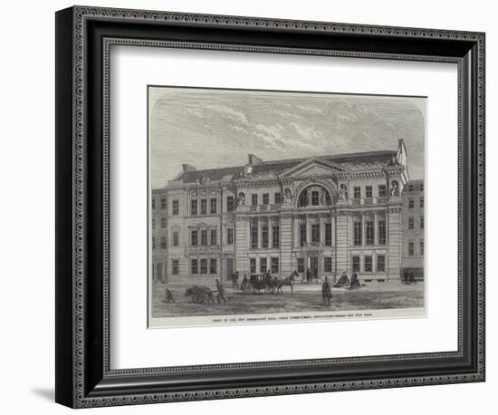 Front of the New Freemasons' Hall, Great Queen-Street, Lincoln'S-Inn-Fields-null-Framed Giclee Print