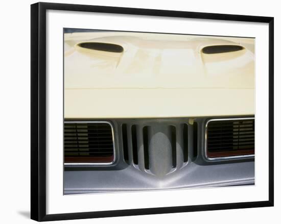 Front of Yellow Classic Car-null-Framed Photographic Print