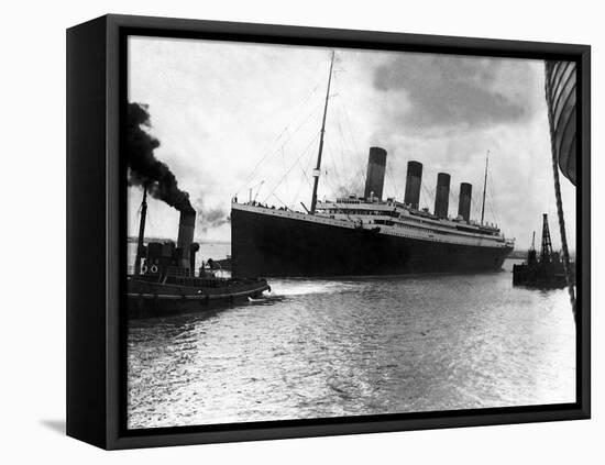 Front Page of Daily Mirror, Five Days after Titanic Tragedy, April 15th, 1912-null-Framed Premier Image Canvas