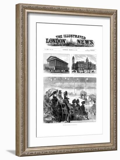 Front Page of the Illustrated London News, 1887-null-Framed Giclee Print