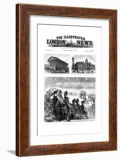 Front Page of the Illustrated London News, 1887-null-Framed Giclee Print