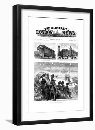 Front Page of the Illustrated London News, 1887-null-Framed Giclee Print