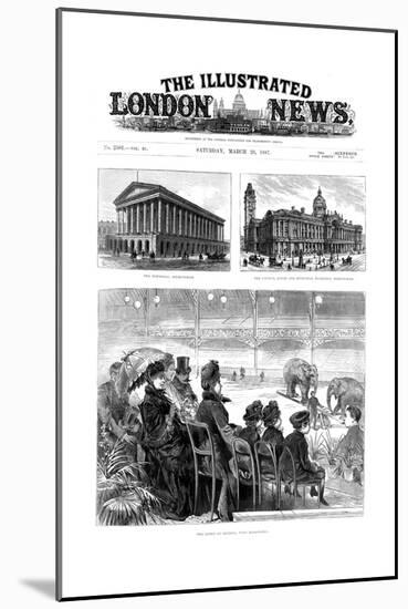 Front Page of the Illustrated London News, 1887-null-Mounted Giclee Print