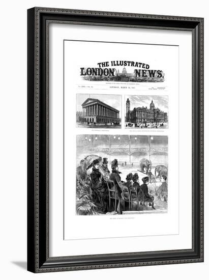 Front Page of the Illustrated London News, 1887-null-Framed Giclee Print