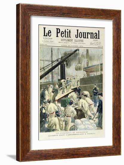 Front Page of the Illustrated Supplement of 'Le Petit Journal', 29th Ocotober 1894-Fortune Louis Meaulle-Framed Giclee Print