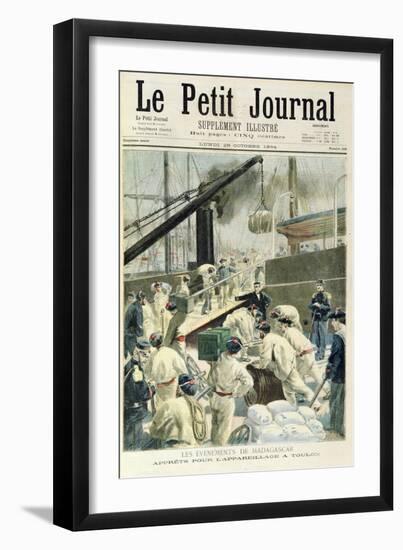 Front Page of the Illustrated Supplement of 'Le Petit Journal', 29th Ocotober 1894-Fortune Louis Meaulle-Framed Giclee Print
