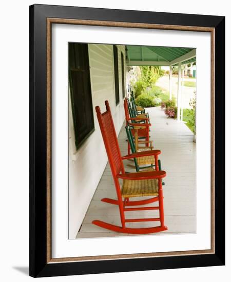 Front Porch, Oakland House Seaside Resort, Brooksville-Jerry & Marcy Monkman-Framed Photographic Print