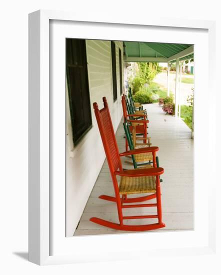 Front Porch, Oakland House Seaside Resort, Brooksville-Jerry & Marcy Monkman-Framed Photographic Print