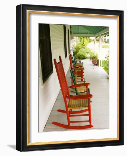 Front Porch, Oakland House Seaside Resort, Brooksville-Jerry & Marcy Monkman-Framed Photographic Print