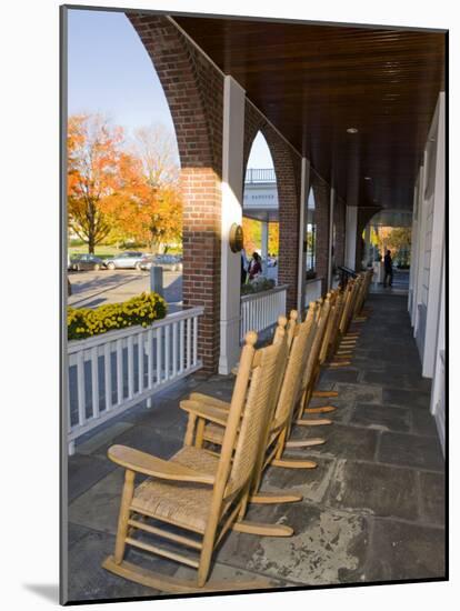Front Porch of the Hanover Inn, Dartmouth College Green, Hanover, New Hampshire, USA-Jerry & Marcy Monkman-Mounted Photographic Print