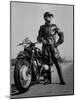 Front Shot of a German Made BMW Motorcycle and Rider-Ralph Crane-Mounted Photographic Print