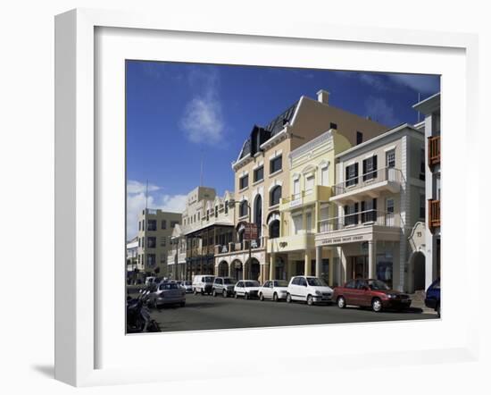 Front Street, Hamilton, Bermuda, Central America-G Richardson-Framed Photographic Print