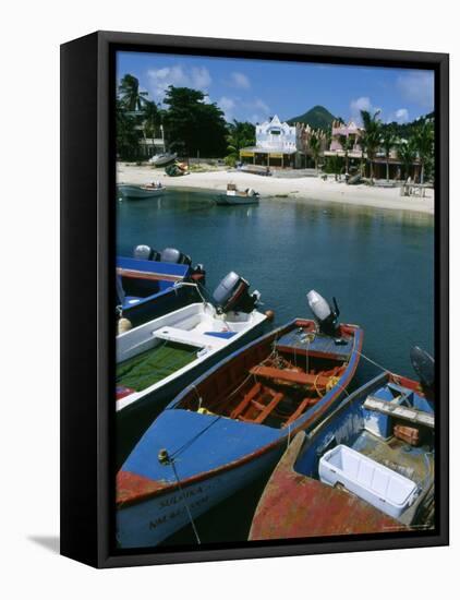 Front Street in Philipsburg, St. Martin, Caribbean-Greg Johnston-Framed Premier Image Canvas