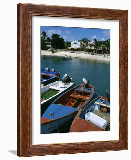 Front Street in Philipsburg, St. Martin, Caribbean-Greg Johnston-Framed Photographic Print