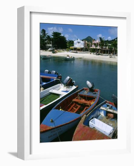 Front Street in Philipsburg, St. Martin, Caribbean-Greg Johnston-Framed Photographic Print