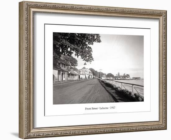 Front Street, Lahaina, 1917-null-Framed Art Print