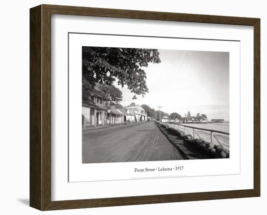 Front Street, Lahaina, 1917-null-Framed Art Print