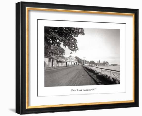 Front Street, Lahaina, 1917-null-Framed Art Print