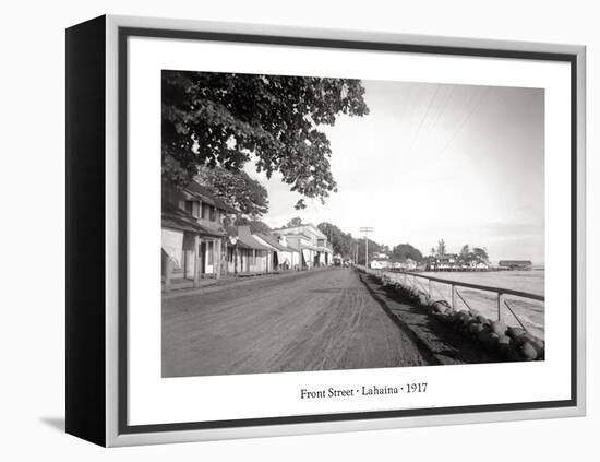 Front Street, Lahaina, 1917-null-Framed Stretched Canvas