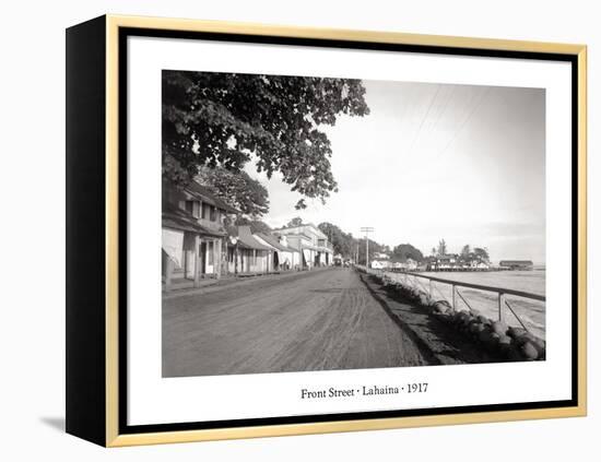 Front Street, Lahaina, 1917-null-Framed Stretched Canvas