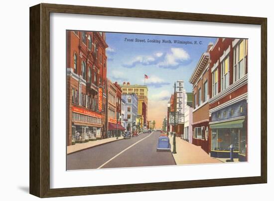 Front Street, Wilmington, North Carolina-null-Framed Art Print