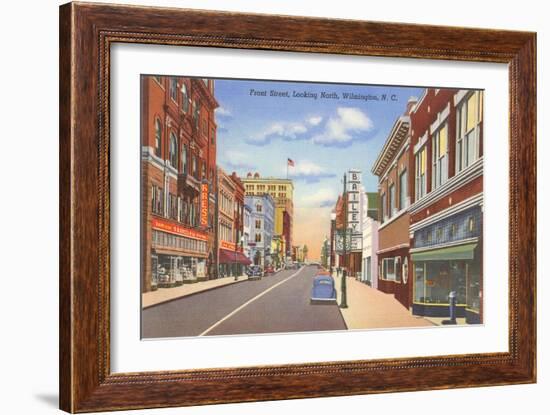 Front Street, Wilmington, North Carolina-null-Framed Art Print