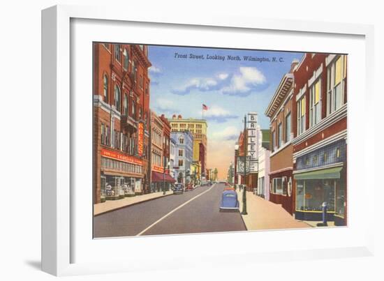 Front Street, Wilmington, North Carolina-null-Framed Art Print