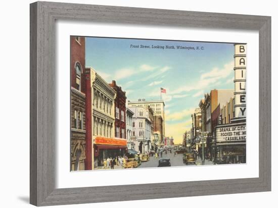 Front Street, Wilmington, North Carolina-null-Framed Art Print