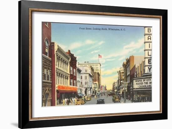 Front Street, Wilmington, North Carolina-null-Framed Art Print