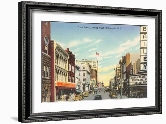 Front Street, Wilmington, North Carolina-null-Framed Art Print