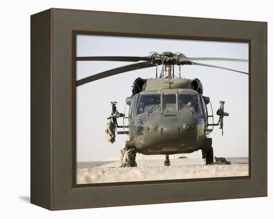 Front View of a UH-60L Black Hawk Helicopter-null-Framed Premier Image Canvas