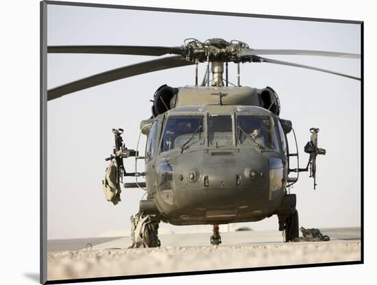 Front View of a UH-60L Black Hawk Helicopter-null-Mounted Photographic Print