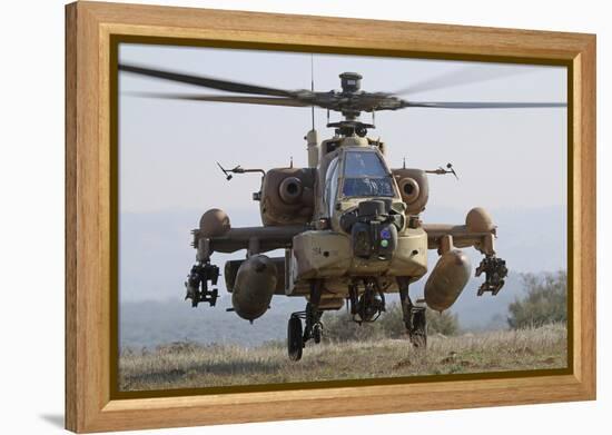 Front View of an Ah-64D Saraf Helicopter of the Israeli Air Force-Stocktrek Images-Framed Premier Image Canvas