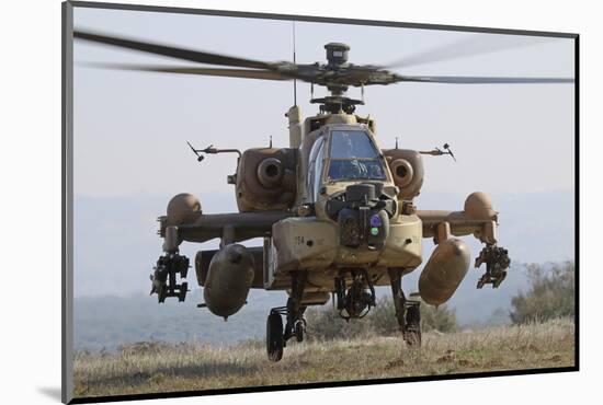 Front View of an Ah-64D Saraf Helicopter of the Israeli Air Force-Stocktrek Images-Mounted Photographic Print