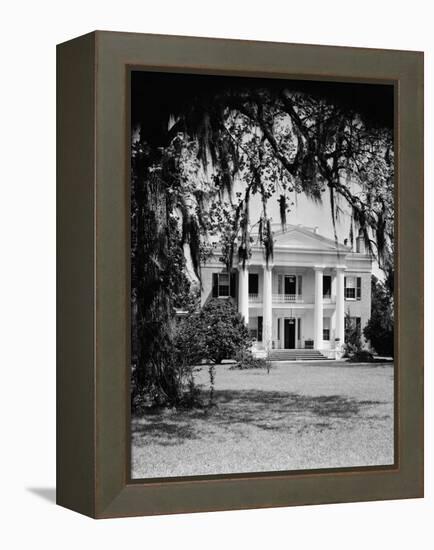 Front View of an Antebellum Mansion-Philip Gendreau-Framed Premier Image Canvas