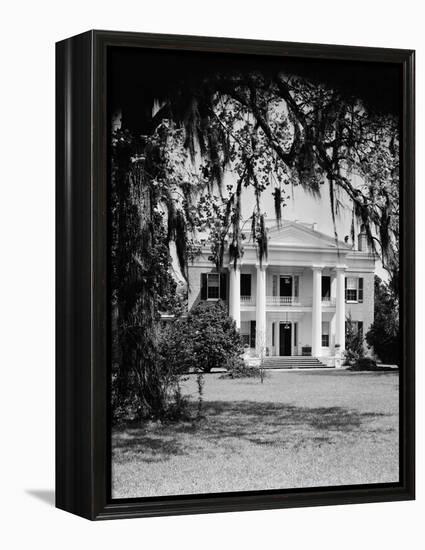 Front View of an Antebellum Mansion-Philip Gendreau-Framed Premier Image Canvas