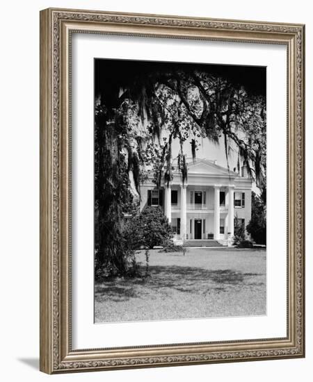 Front View of an Antebellum Mansion-Philip Gendreau-Framed Photographic Print